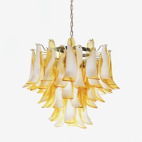 Amber Glass Murano Petals Chandelierrustic chandelier,bedroom chandelier 