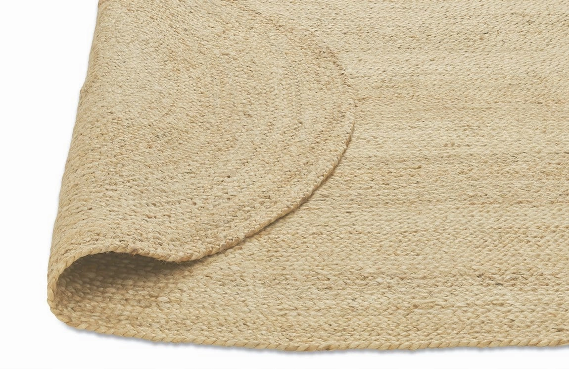 Amber Natural Braided Oval Jute Rug
