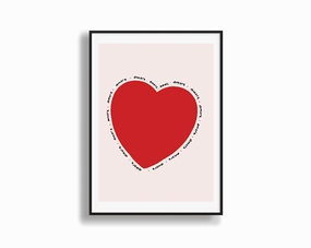 Amore Love Heartmodern abstract painting decor
