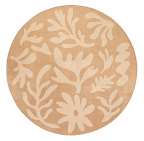 Anca Peach Shapes Rollie Pollie Round Playmatmodern color block patchwork rug