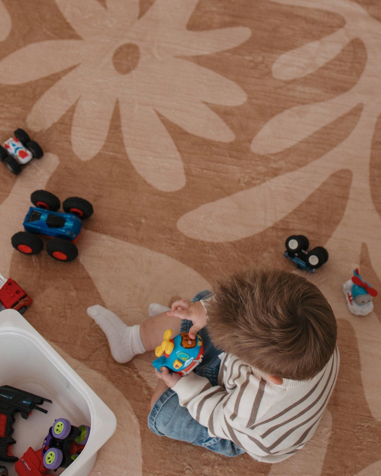 Anca Peach Shapes Rollie Pollie Round Playmat