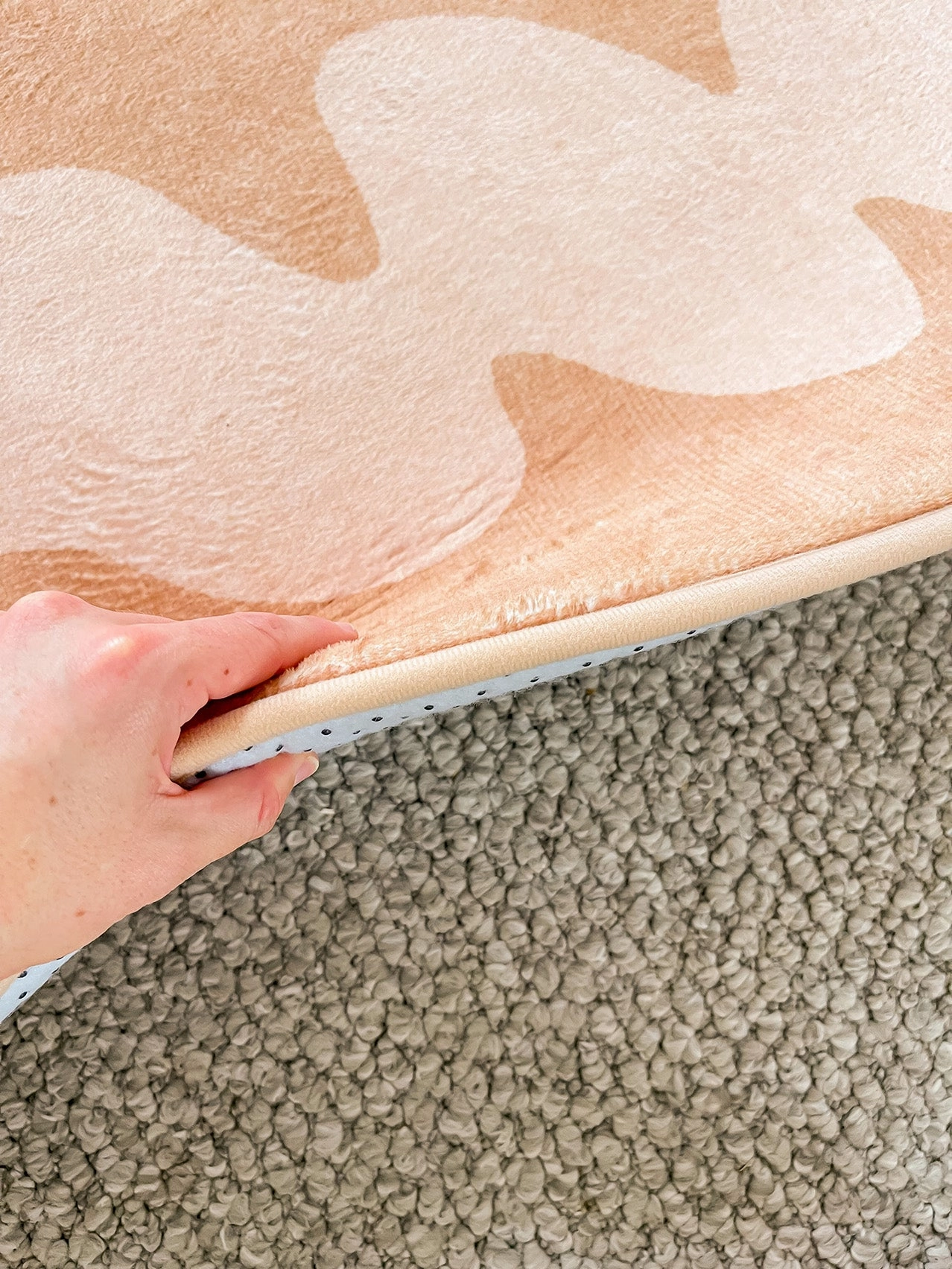 Anca Peach Shapes Rollie Pollie Round Playmat