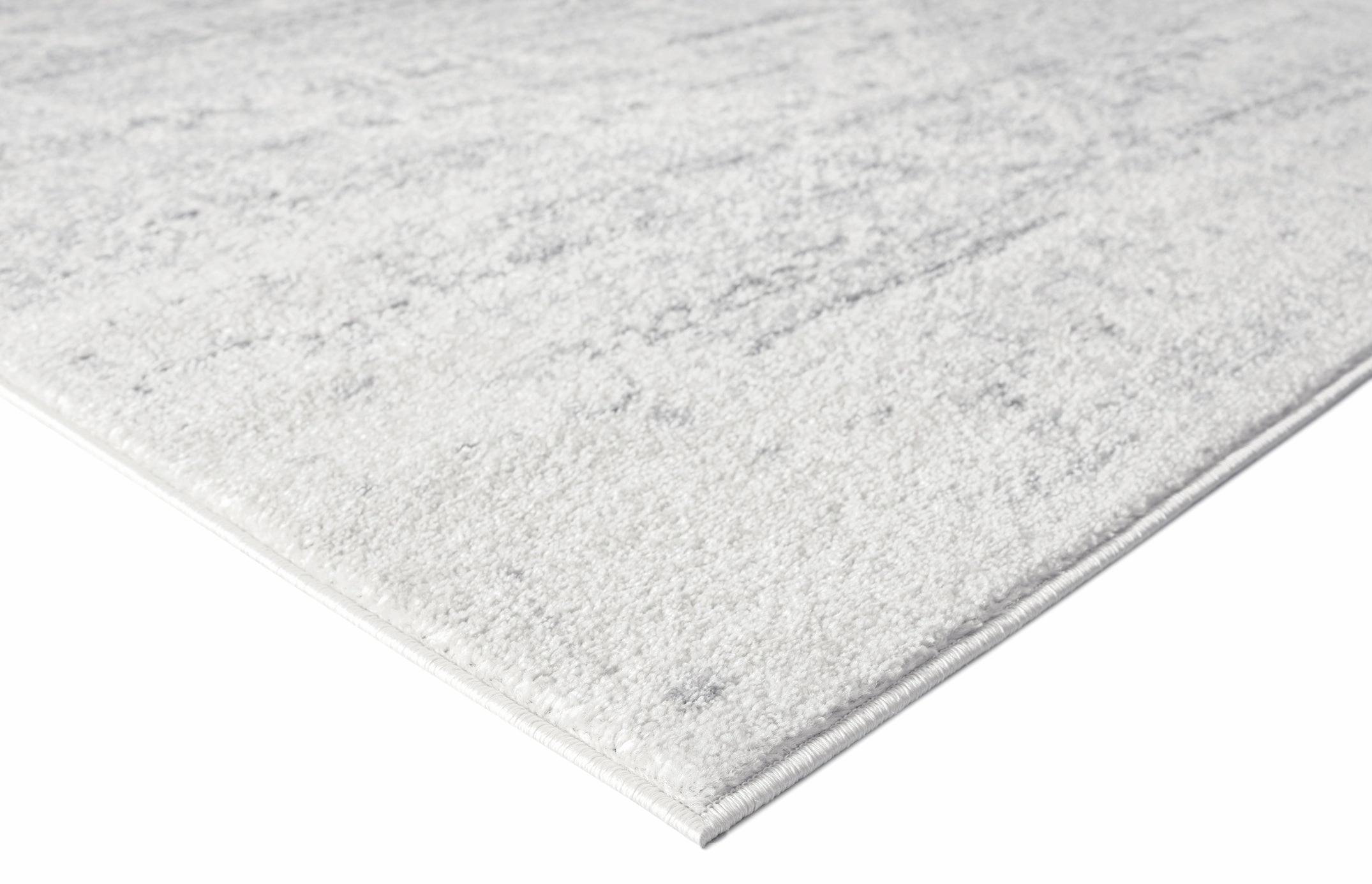 Andra Grey and Ivory Traditional Distressed Rug