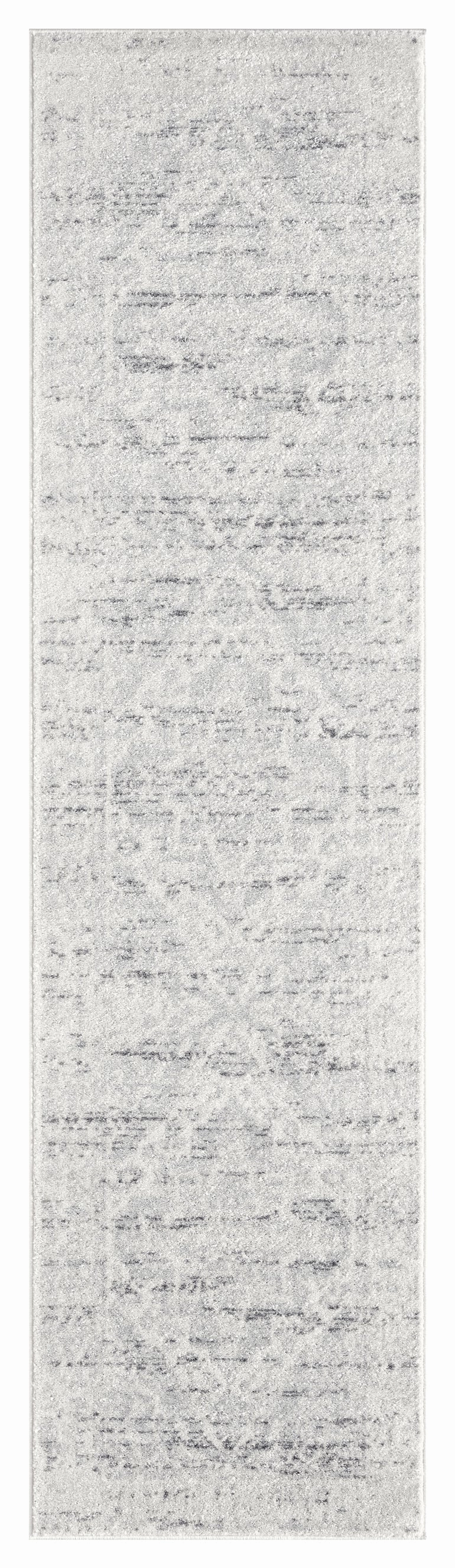 Andra Grey and Ivory Traditional Distressed Runner Rugmodern color block patchwork rug
