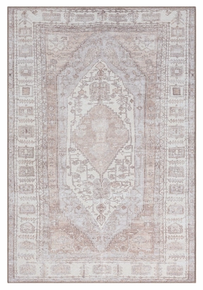 Aneesa Beige and Cream Traditional Distressed Washable Rugmodern color block patchwork rug