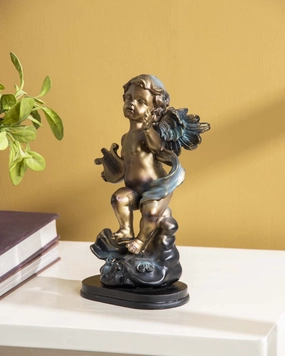Angel Cherub Playing Harp - IIIhome decor ,wall decor 