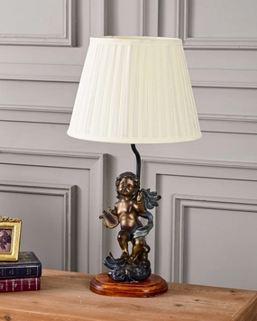 Angel Cherub Playing Harp Table Lampmodern wall lamp,smart wall lamp