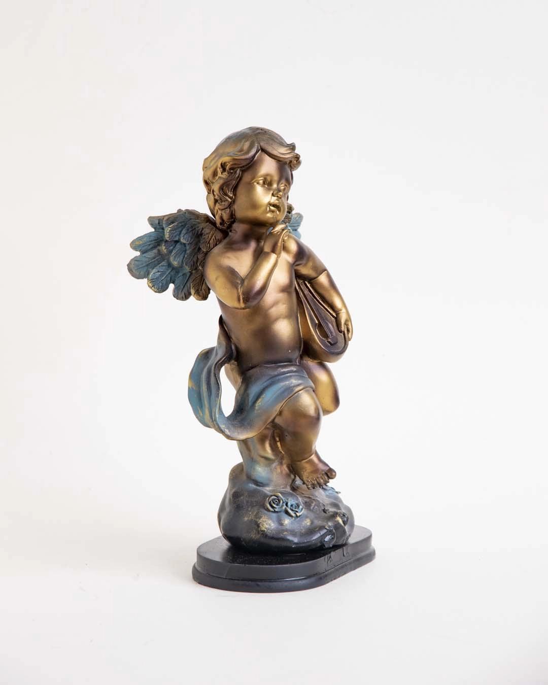 Angel Cherub Playing Octave Mandolin