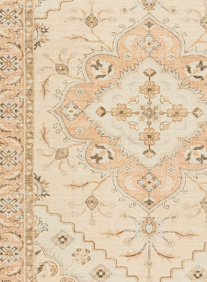 Anita Neutral Cream Boho Picnic Rug