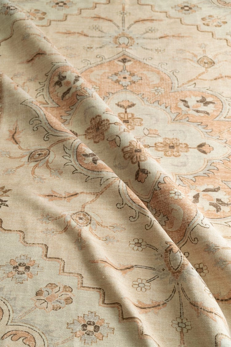 Anita Neutral Cream Boho Picnic Rug