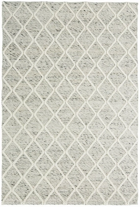 Anja Grey and Ivory Lattice Wool Rugmodern color block patchwork rug