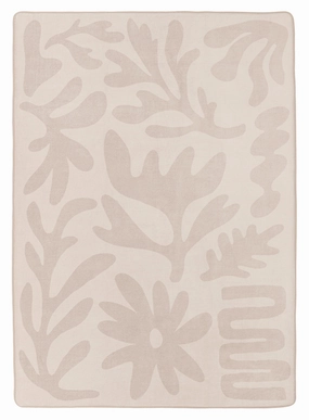 Antem Cream Beige Shapes Rollie Pollie Playmatmodern color block patchwork rug