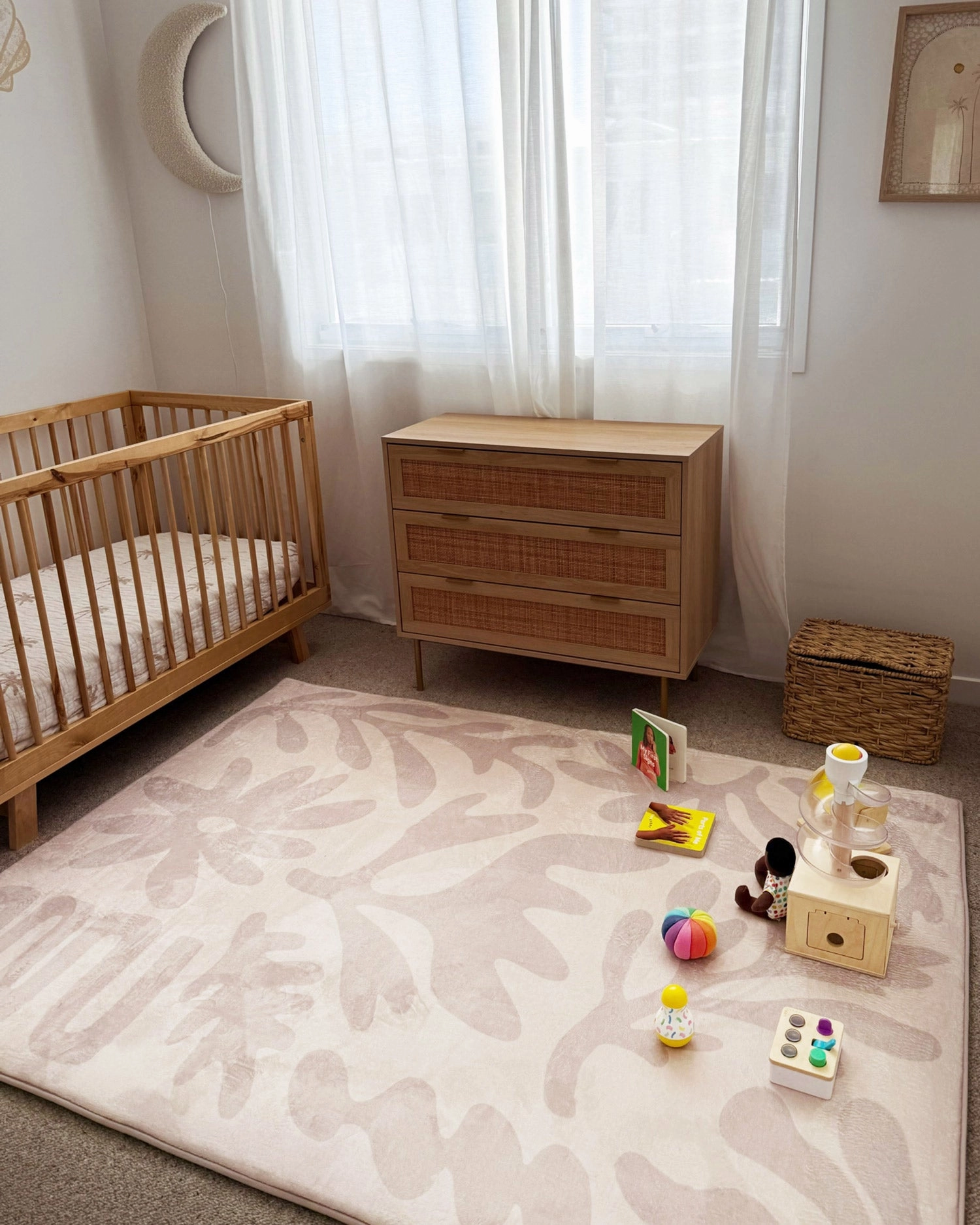 Antem Cream Beige Shapes Rollie Pollie Playmat