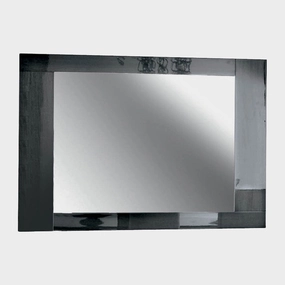 Antibes - Mirror In Grey Koto High Glosswall mounted decorative mirror,full length dressing mirror