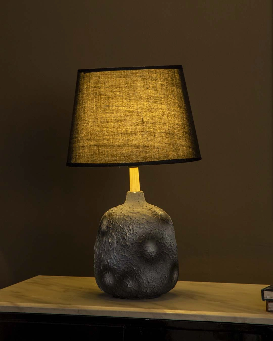 Antique Black Ceramic Table Lamp