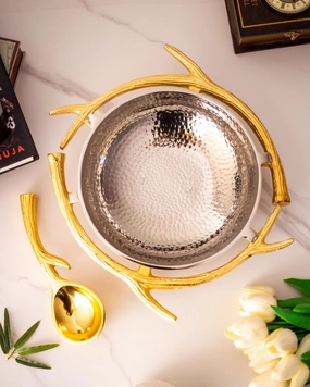 Antler Serving Bowlmodern kitchen decor ,kitchen dinner set ,dinnerware 