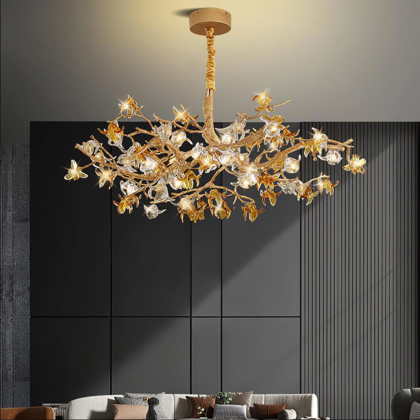 Aosta Brass Branch Chandelier