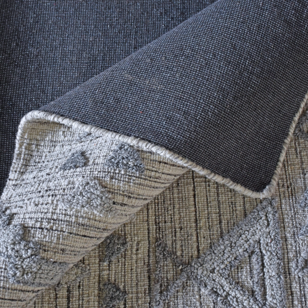 Apichu Modern Grey Tribal Rug