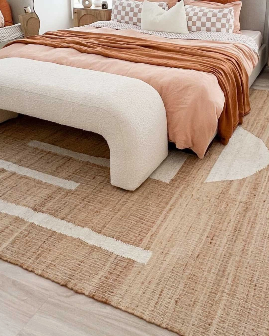 Aranda Brown and Cream Rug *NO RETURNS UNLESS FAULTY