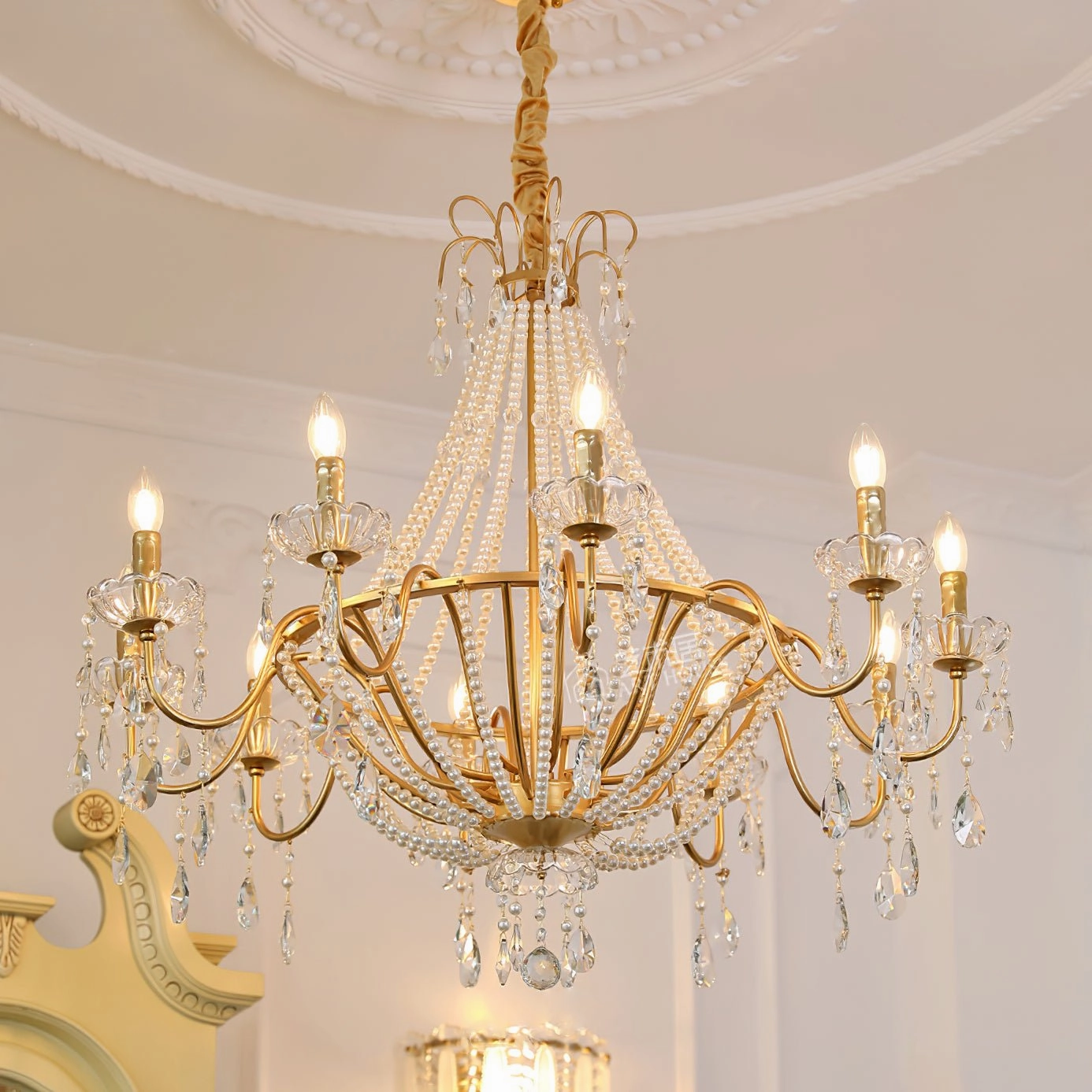 Arcadia Gold Chandelier