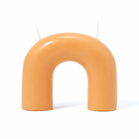 Arch Candle  Orangedecorative vase ,Modern Ceramic Vase for Home Decoration 
