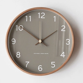 Arlo Nordic Wall Clock With Wood Framenordic style wall decor