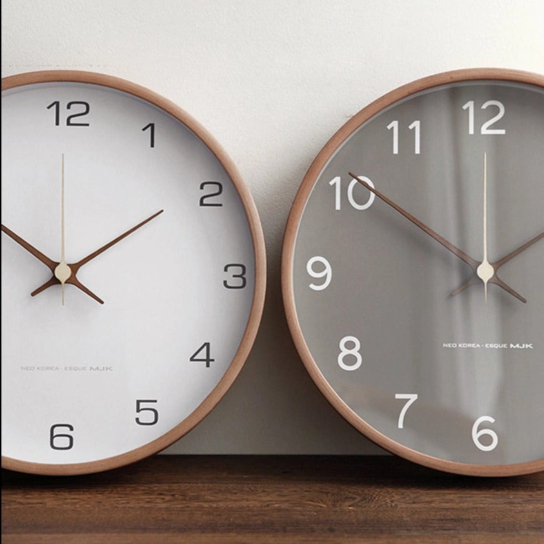 Arlo Nordic Wall Clock With Wood Frame