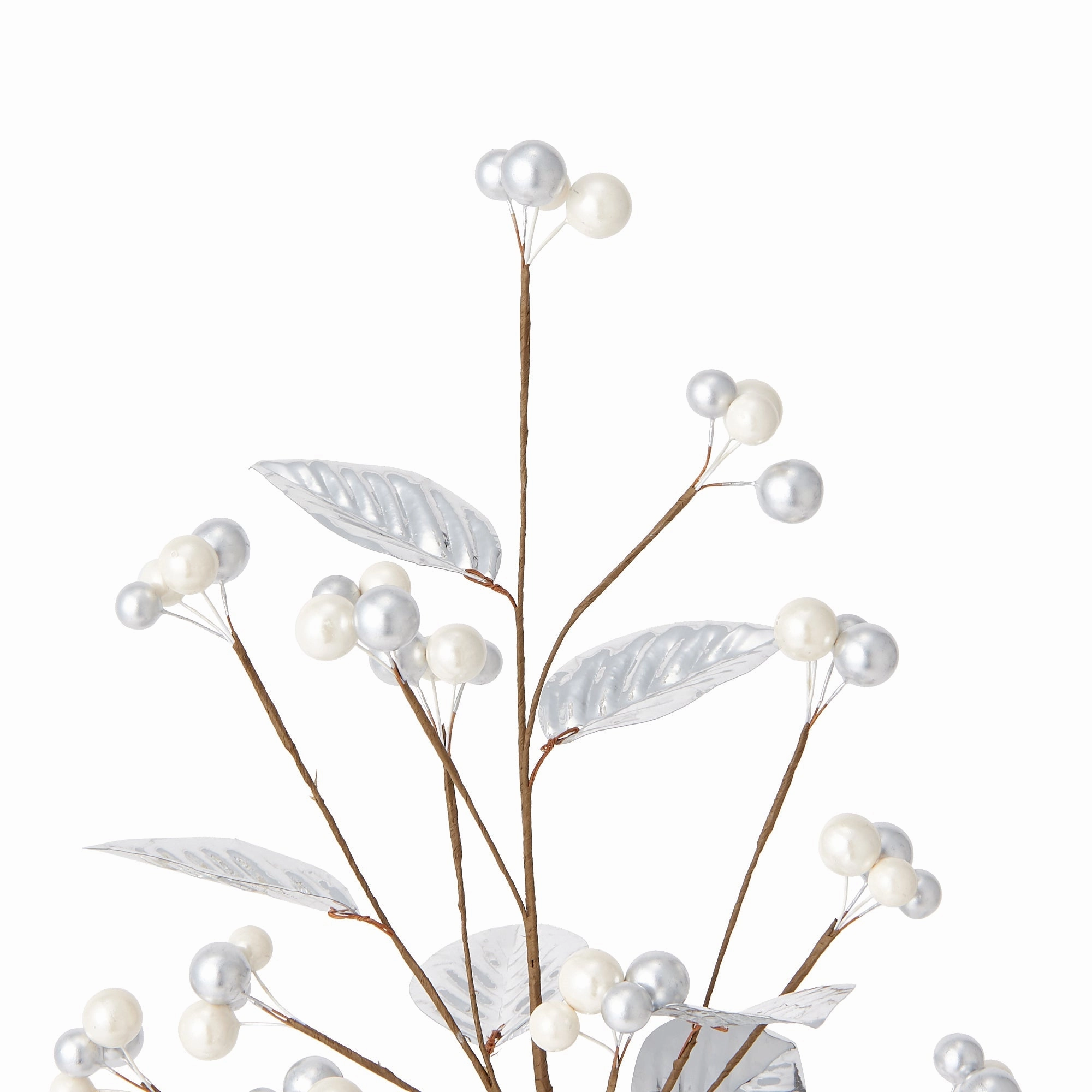 Art Plants Shiny Leaf Silver