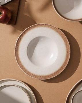 Artisan Glazed Ceramic Pasta platemodern kitchen decor ,kitchen dinner set ,dinnerware 