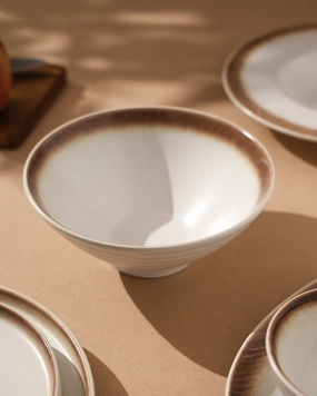 Artisan Glazed Ceramic Serving Bowlmodern kitchen decor ,kitchen dinner set ,dinnerware 