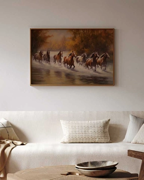 Arunodaya' Autumn Gallop Vastu Wall Art - 24" x 36"nordic style wall decor