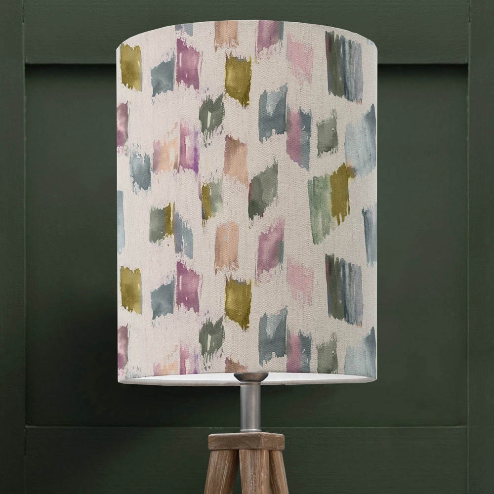 Arwen Anna Lamp Shade Meadowreplacement lampshade,White Linen Drum Lampshade for Table or Floor Lamp