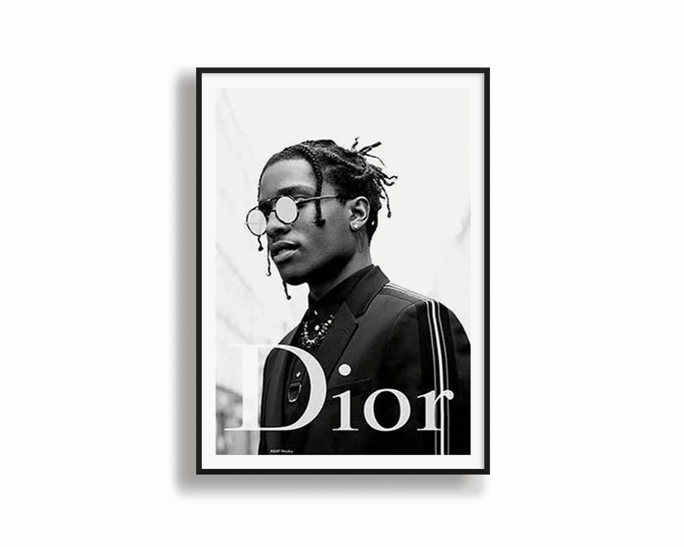 ASAP Rocky Dior 1 A$APnordic style wall decor