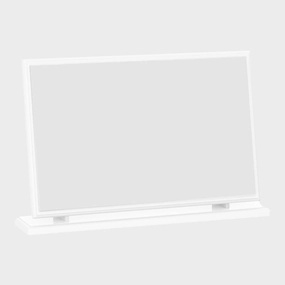 Ashford - Large Mirror In White Wood Grain Effectwall mounted decorative mirror,full length dressing mirror