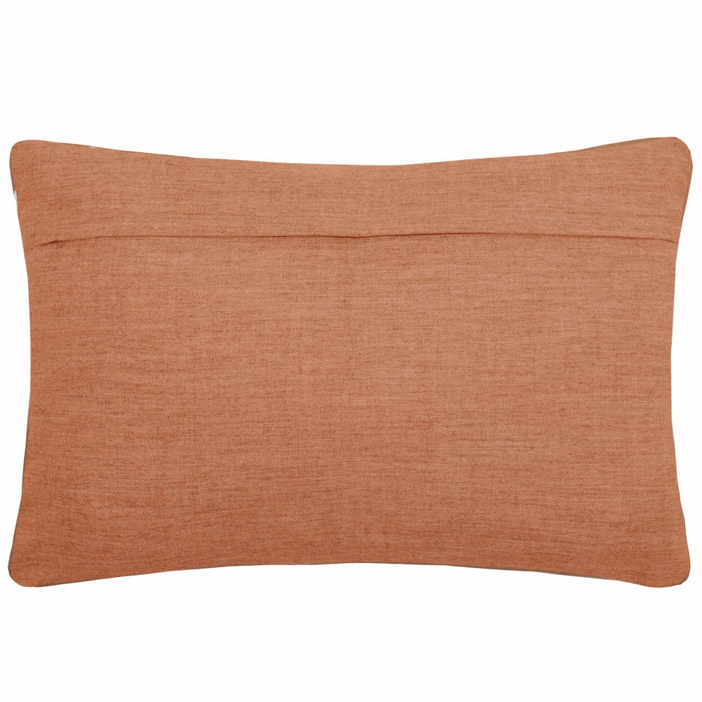 Aspin Embroidered Feather Cushion Cinnamon