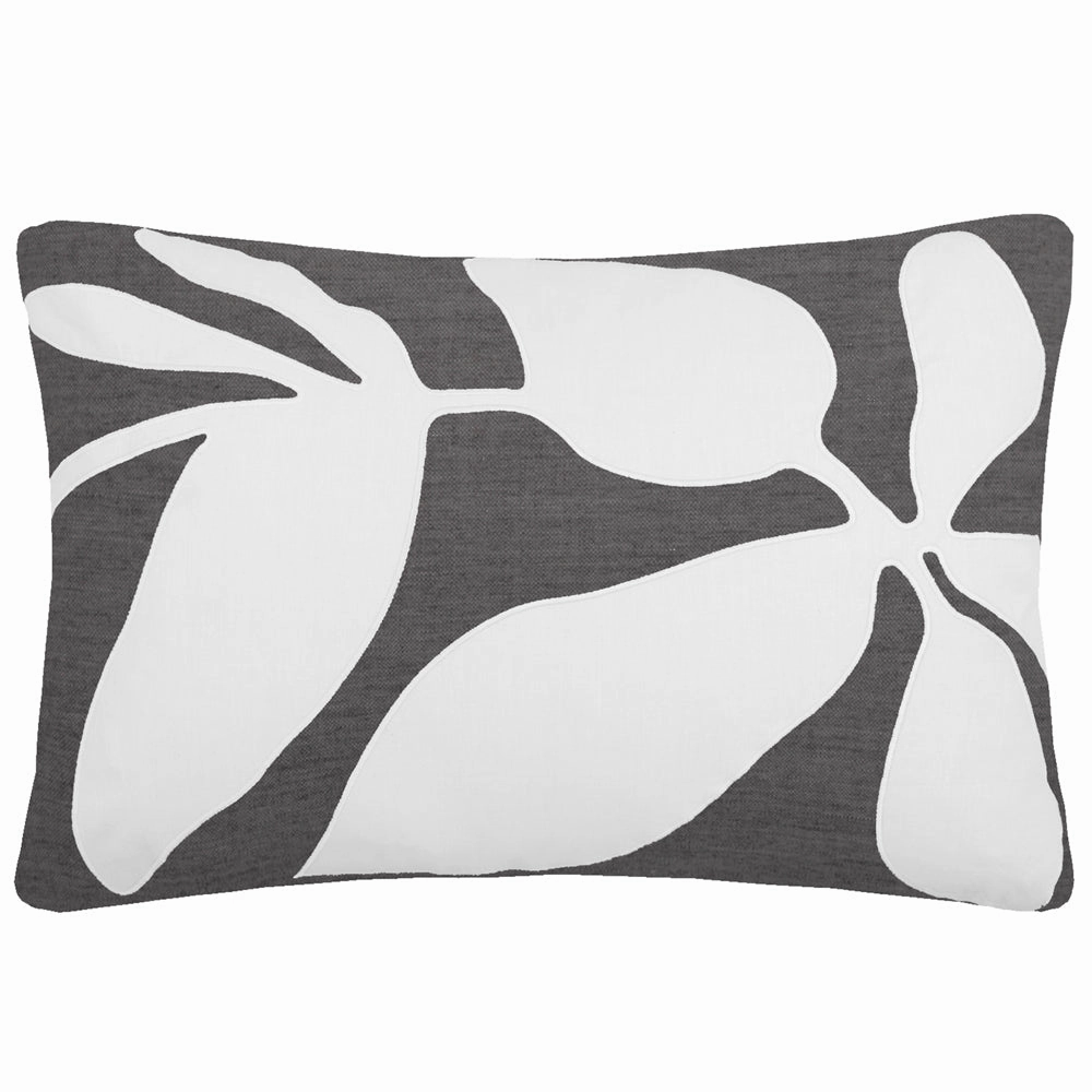 Aspin Embroidered Feather Cushion Dusk