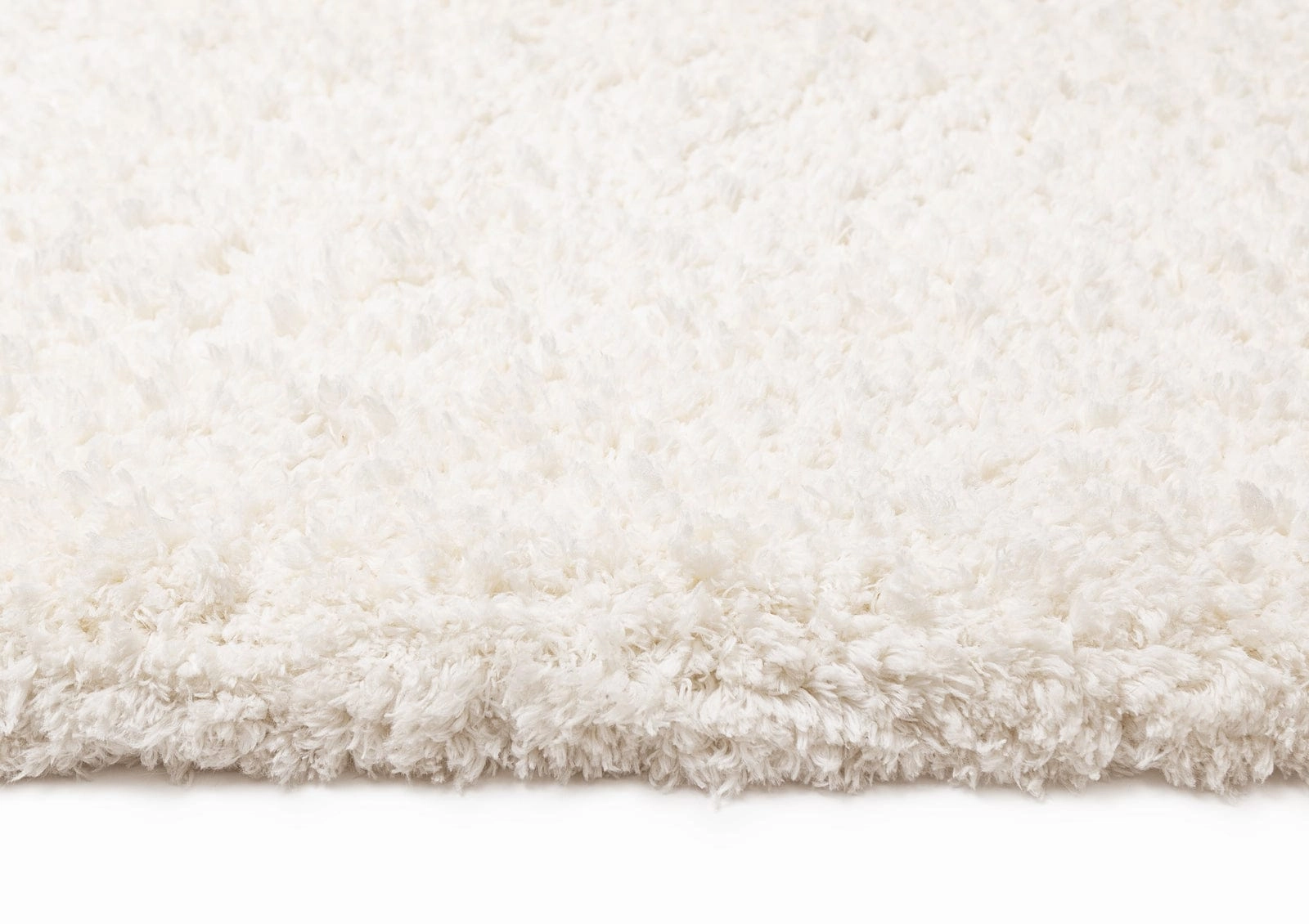 Athena Ivory Handmade Shag Rug