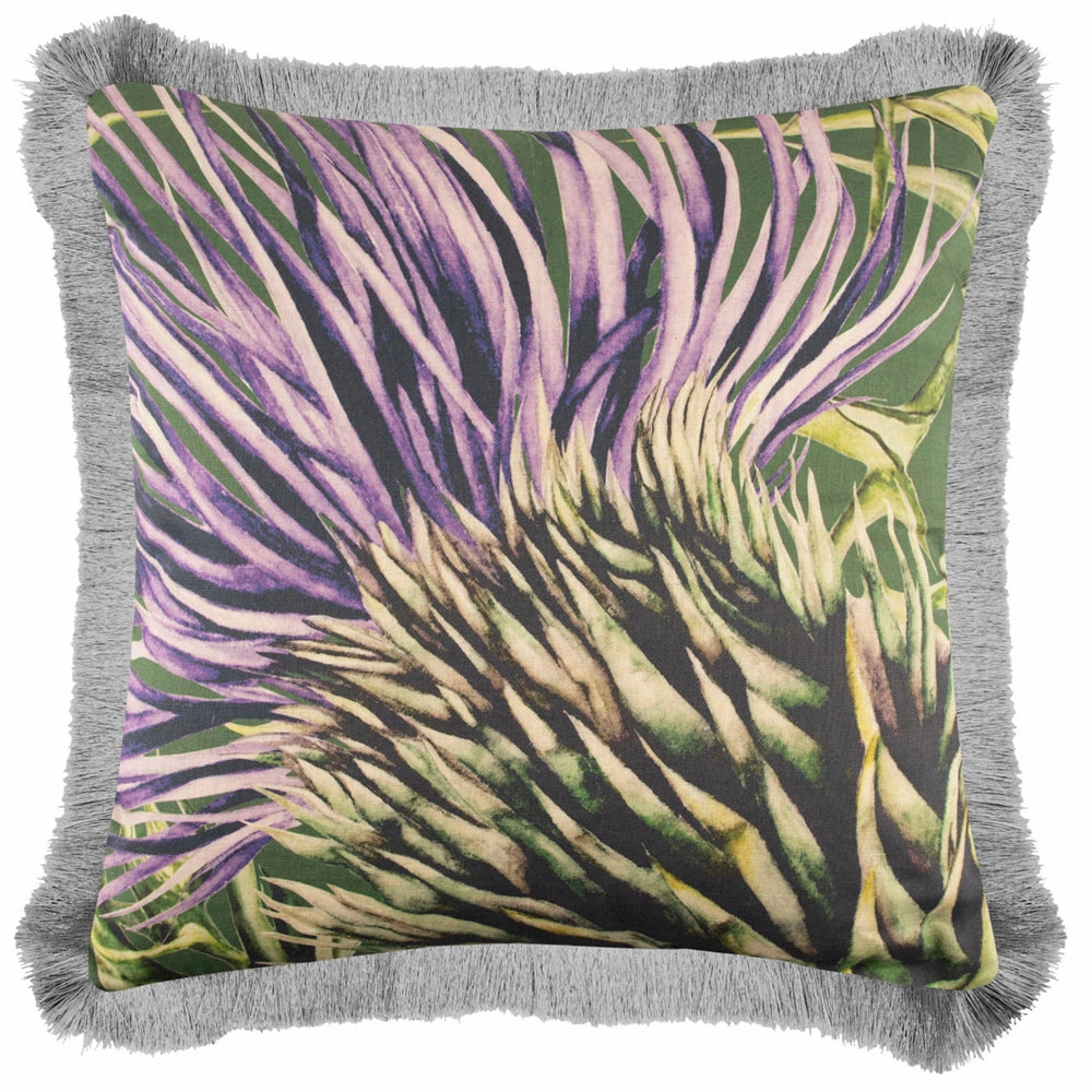 Athorn Printed Feather Cushion Fern
