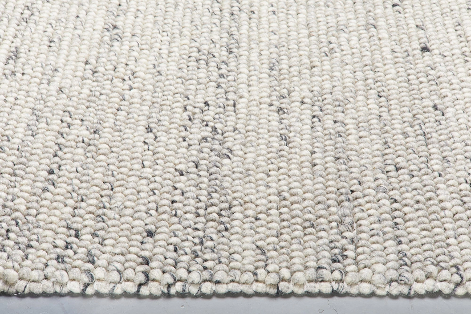 Azizah Marble Grey Looped Wool Rug