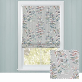 Azolla Printed Cotton Made to Measure Roman Blinds Cinnamonbedding sets ,throw blankets 