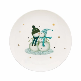 Balsam Lane Snowman Accent Platemodern kitchen decor ,kitchen dinner set ,dinnerware 