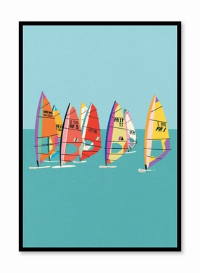 Baltic Sea Windsurfing, Posterpop culture themed posters