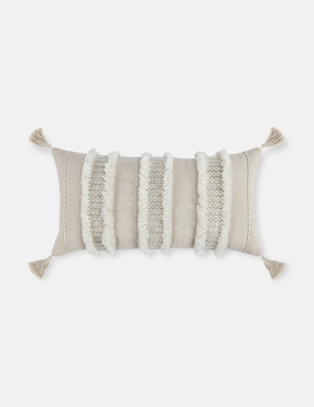 Bardo Lumbar Pillow, 14" x 26", Ivorybedding sets ,throw blankets 
