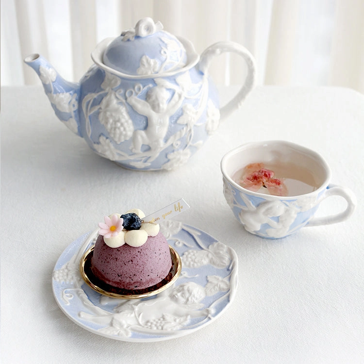 Baroque Style Ceramic Tea Set