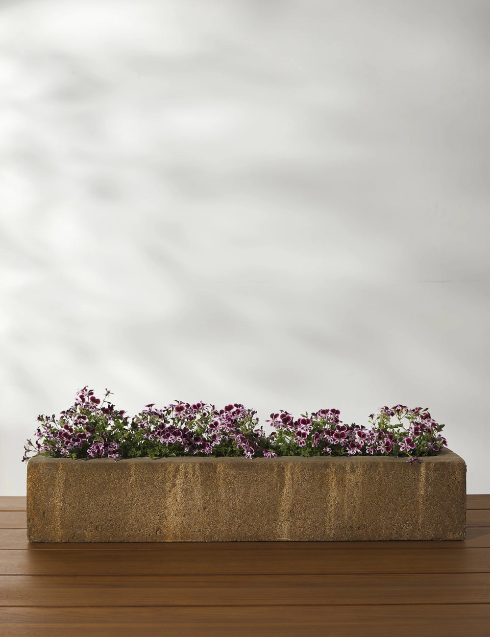 Basic Element Long Planter by Campania International -  -outdoor wrought iron plant stand