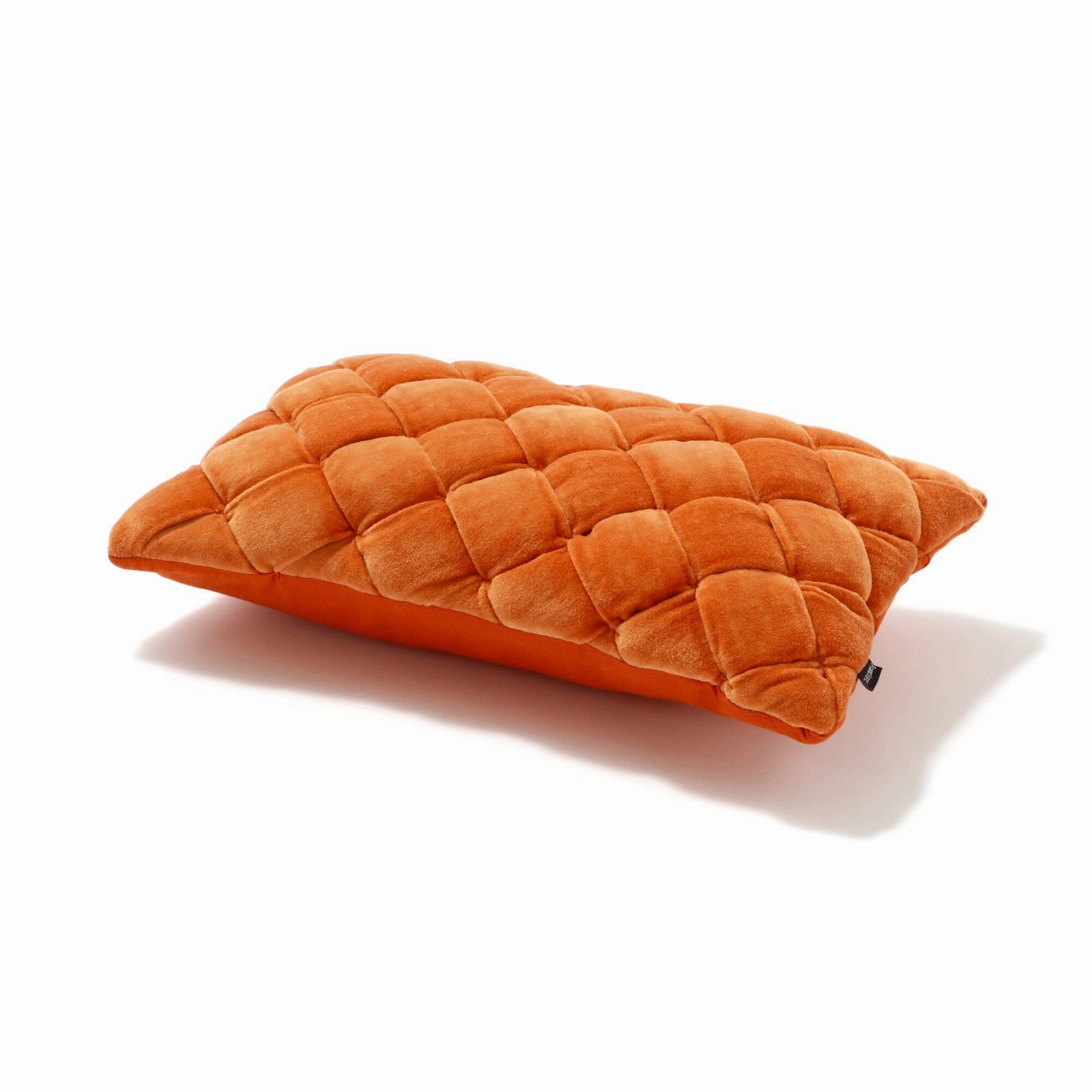 Basket Woven Cushion Cover 400 X 250 Orange