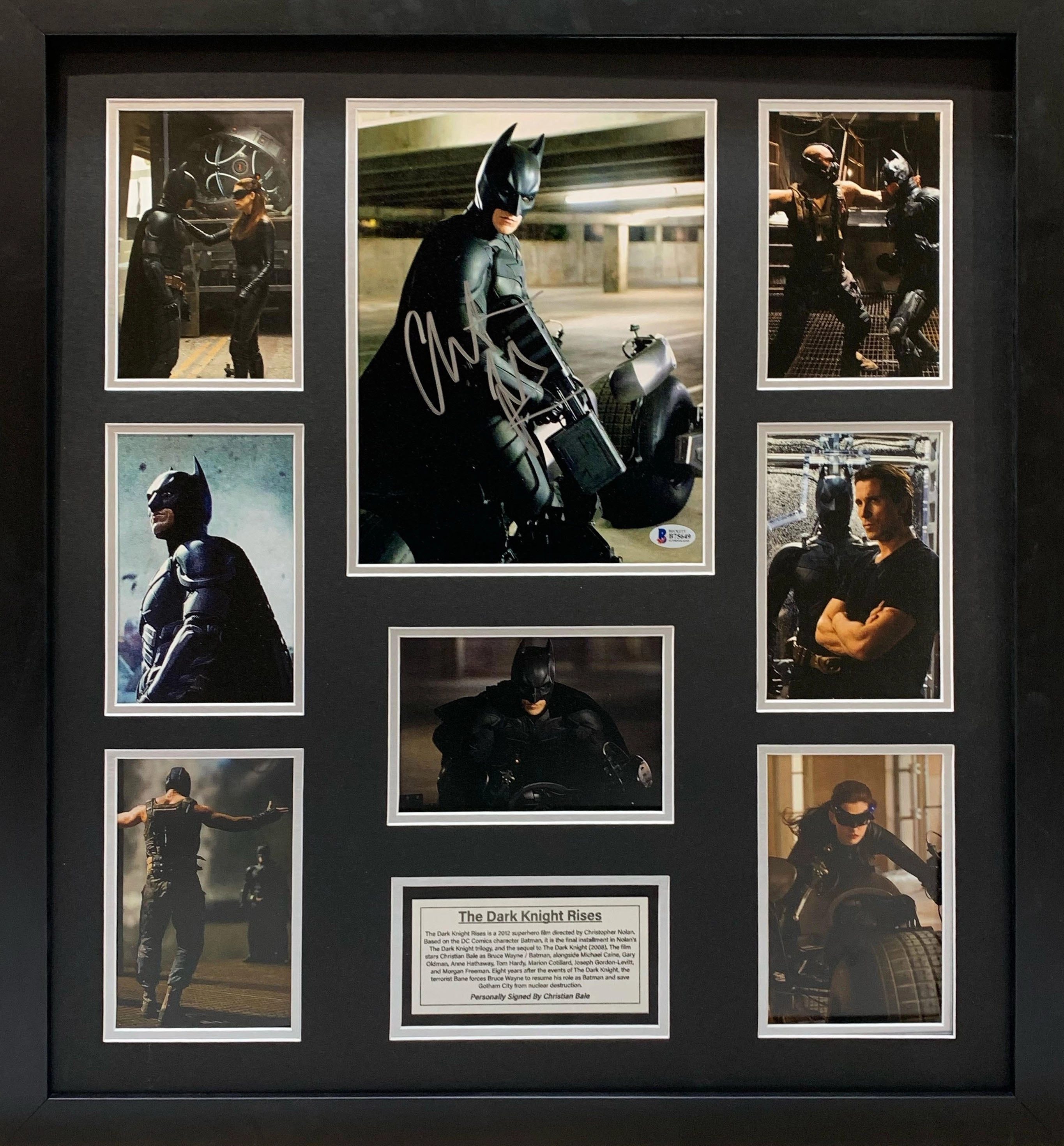 Batman Christian Bale Hand Signed Poster - Framedhandmade souvenirs