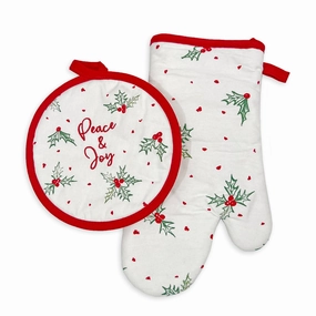 Bayberry 2-Piece Oven Mitt & Pot Holder Sethome decor ,wall decor 
