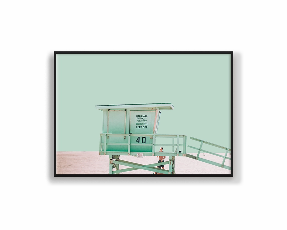 Beach House Landscapemodern abstract painting decor