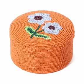 Beads Multi Box Orangedecorative storage box ,stackable storage box 